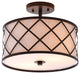 Elizabeth Metal LED Flush Mount, 13.25", Oil Rubbed Bronze