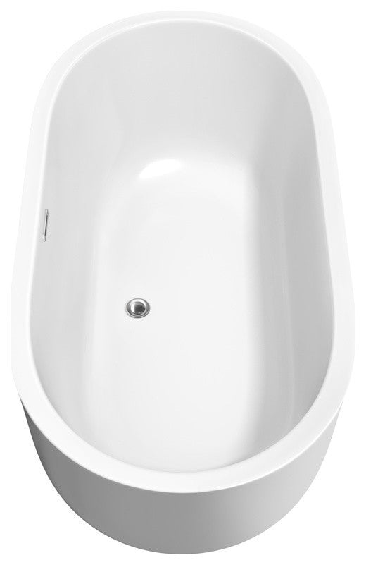 60" Freestanding Bathtub, White