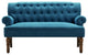 Hermosa Upholstered Settee, Blue, Velvet