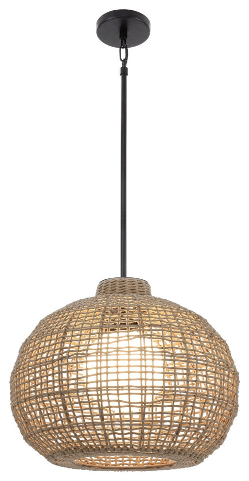 Markis 1 Light Outdoor Pendant, Khaki Brown