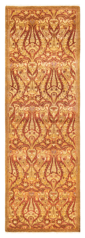 Sahu One-of-a-Kind Hand-Knotted Runner Yellow, 2'8"x8'1"