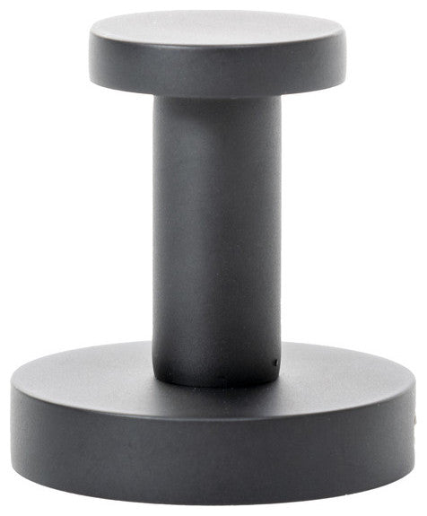 Italia Florence Series Minimalist Robe Hook in Matte Black