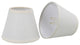 32001-2 Small Hardback Empire  Chandelier Clip On Lamp Shade Creme 3"x5"x4"