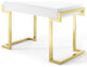Ring Office Desk-Gold White