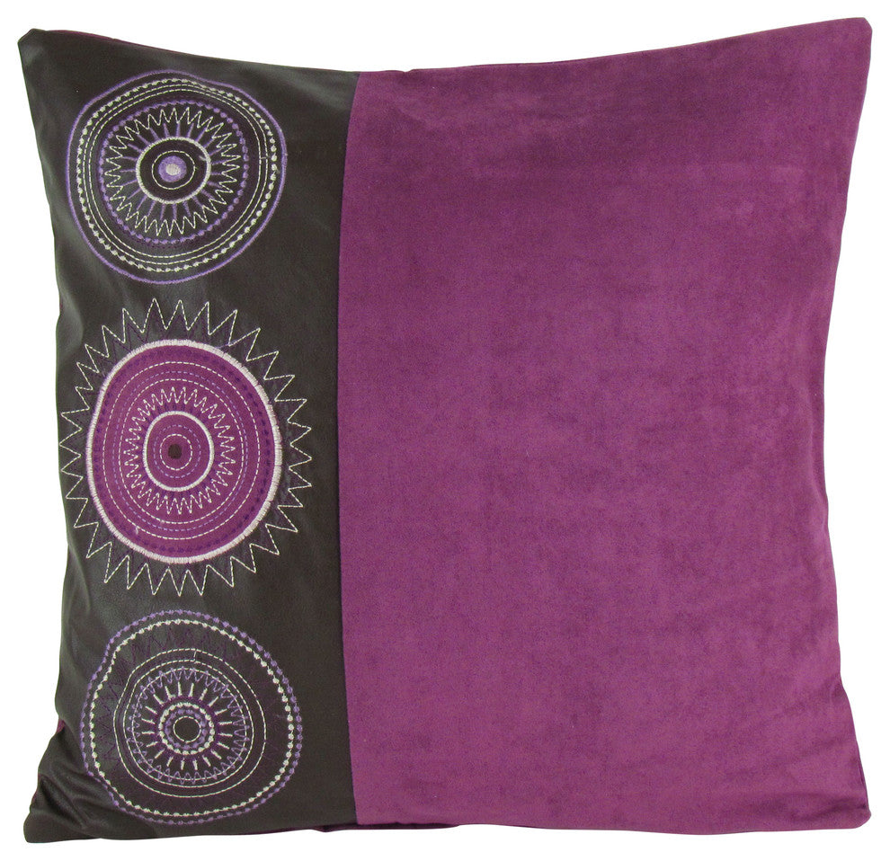 Medallions Decorative Pillow, Purple