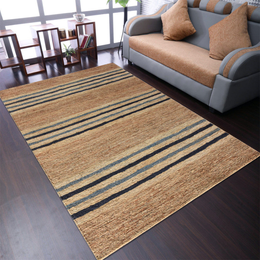 HAND KNOTTED SUMAK JUTE ECO-FRIENDLY SOLID AREA RUGS, Brown,Contemporary,Outdoor