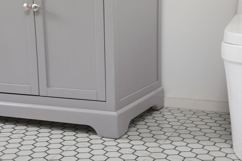 Home Living 22" Farmhouse Grey-Light Bathroom Vanity