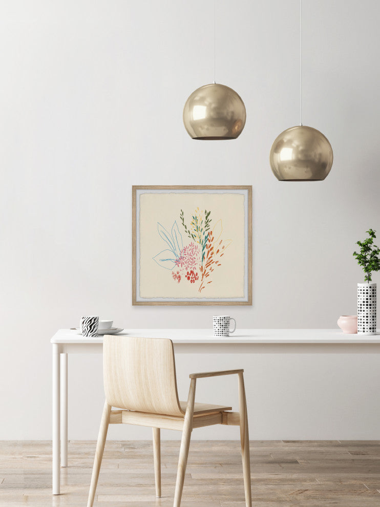 "Smell This Flower" Framed Painting Print, 32x32