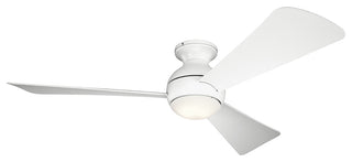 Sola 1 Light 54" Indoor Ceiling Fan, Matte White