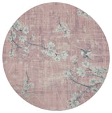 Blossom Fantasia Soft Pink 16" Round Pebble Placemat, Set of 4