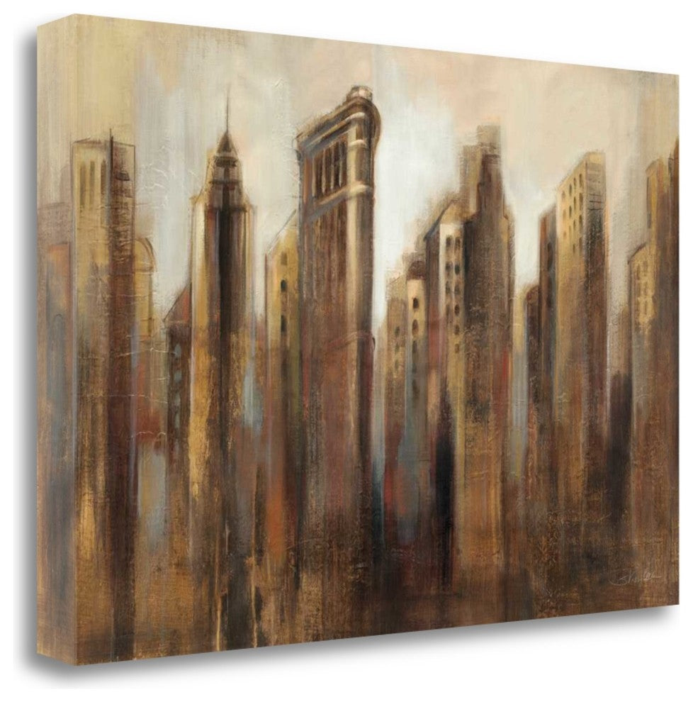 "Flatiron Skyline" By Silvia Vassileva, Giclee Print on Gallery Wrap Canvas
