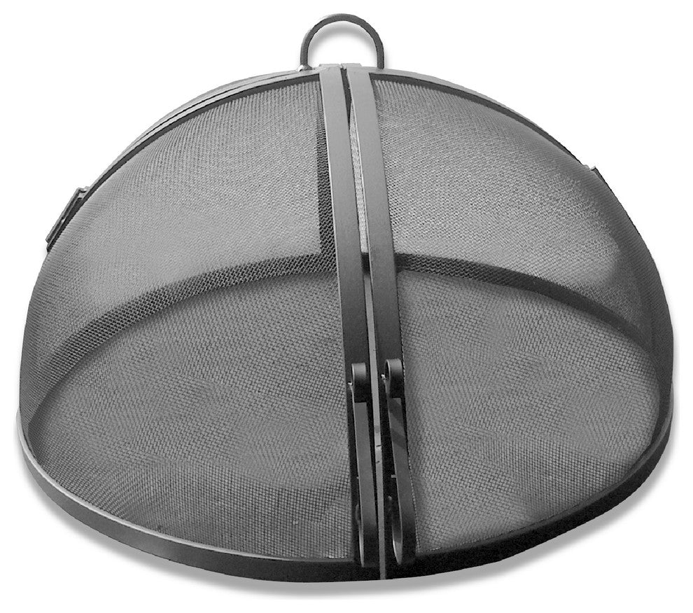 Master Flame 52" Diameter Fire Pit Screen, Hinged Round, Hybrid