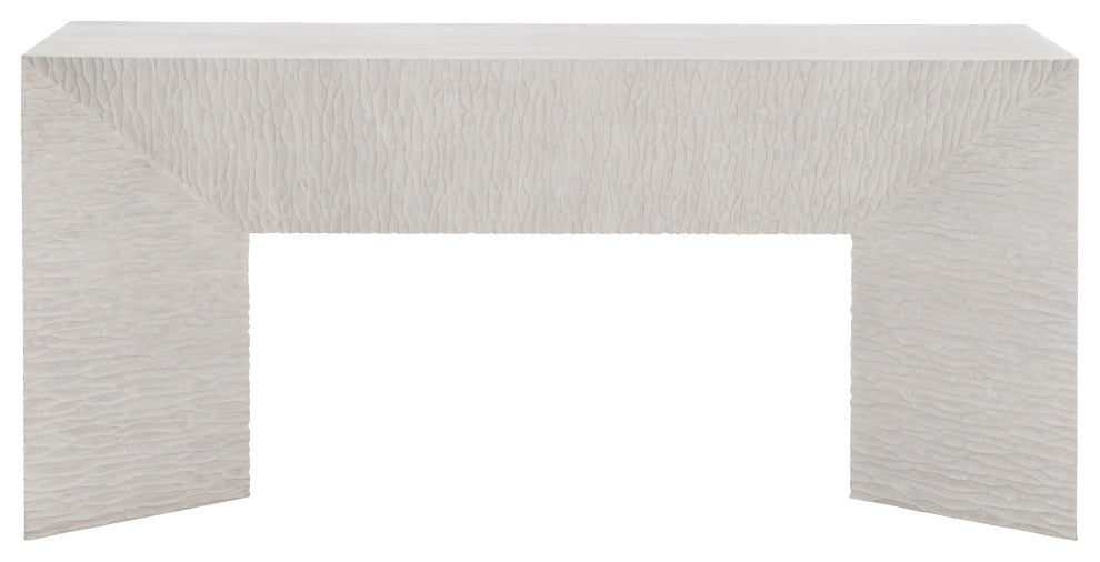 Bernhardt Solaria Console Table With 2 Wooden Pedestal Bases