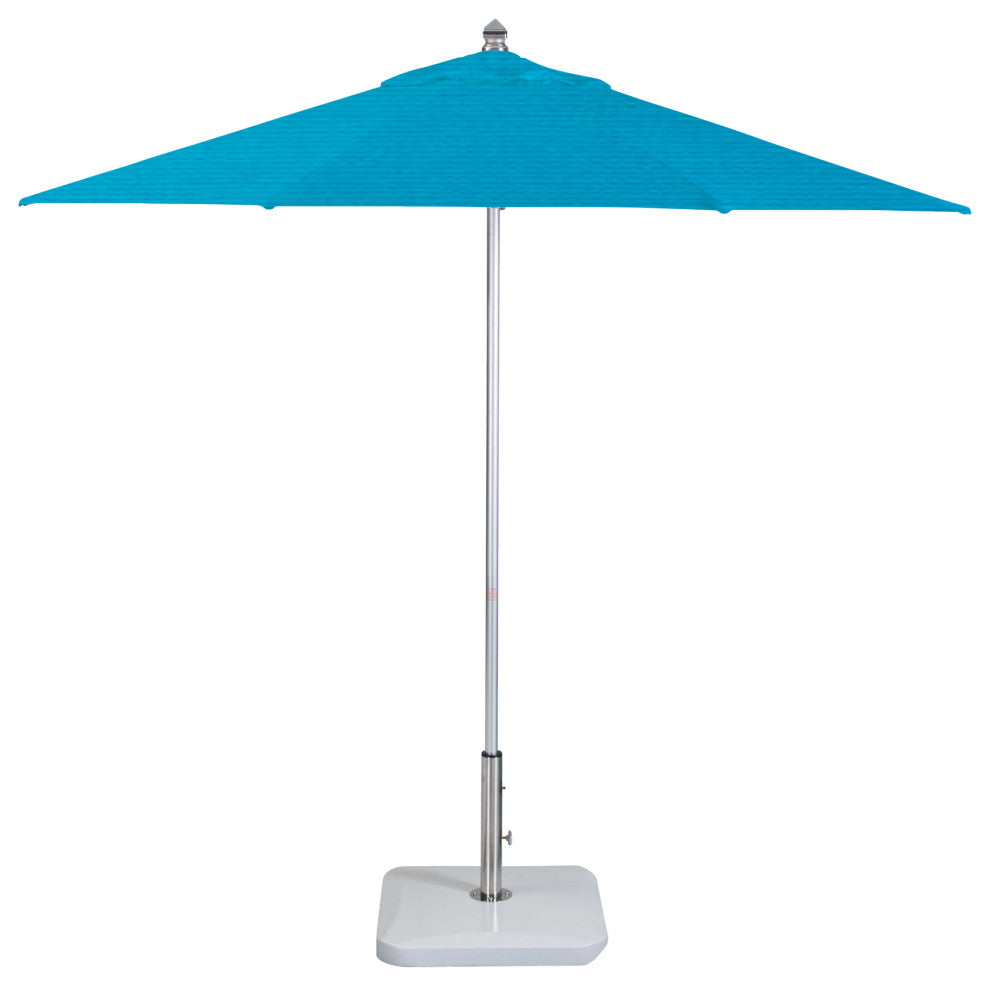 9'  Round Flexibe Commercial Umbrella, Silver, Sunbrella, Capri
