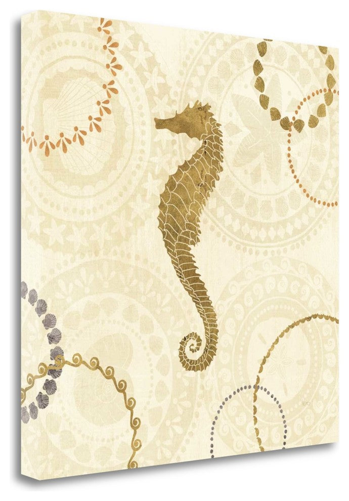 "Undersea Gold II" By Veronique Charron, Giclee Print on Gallery Wrap Canvas