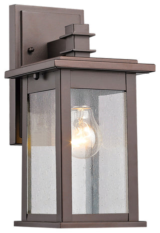 Tristan 1-Light Outdoor Wall Sconce, 12" High, Rubbed Bronze