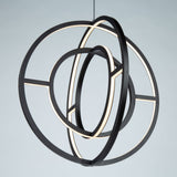 Celestial - LED Orb Chandelier - 35W - 16"D - Matte Black