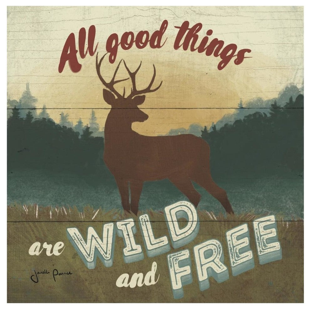 "Discover the Wild VI" Digital Paper Print by Janelle Penner, 42"x42"