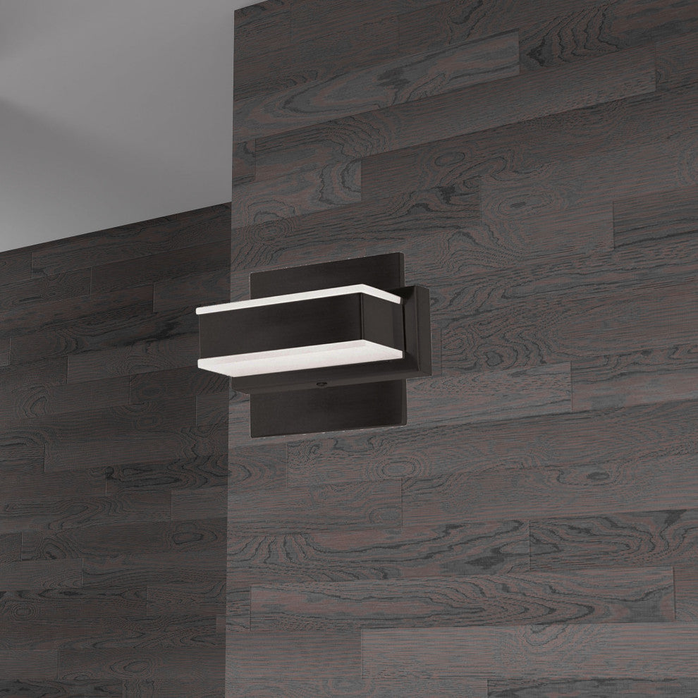 1-Light LED Wall Vanity, Matte Black