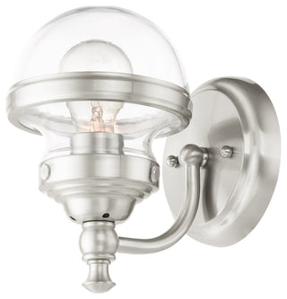 Brushed Nickel Transitional Vanity Sconce