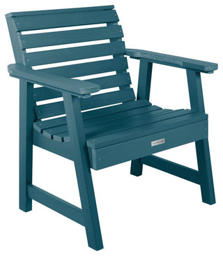 4' Weatherly Bench, Chairs, Conversation Table, 4-Piece Set, Nantucket Blue