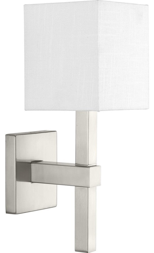 Metro Collection 1-Light Wall Sconce, Brushed Nickel
