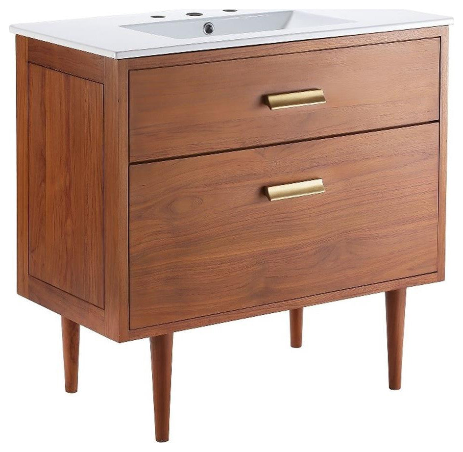 Cassia 36" Bathroom Vanity Natural White