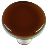 Tan Knob Round, Black Post