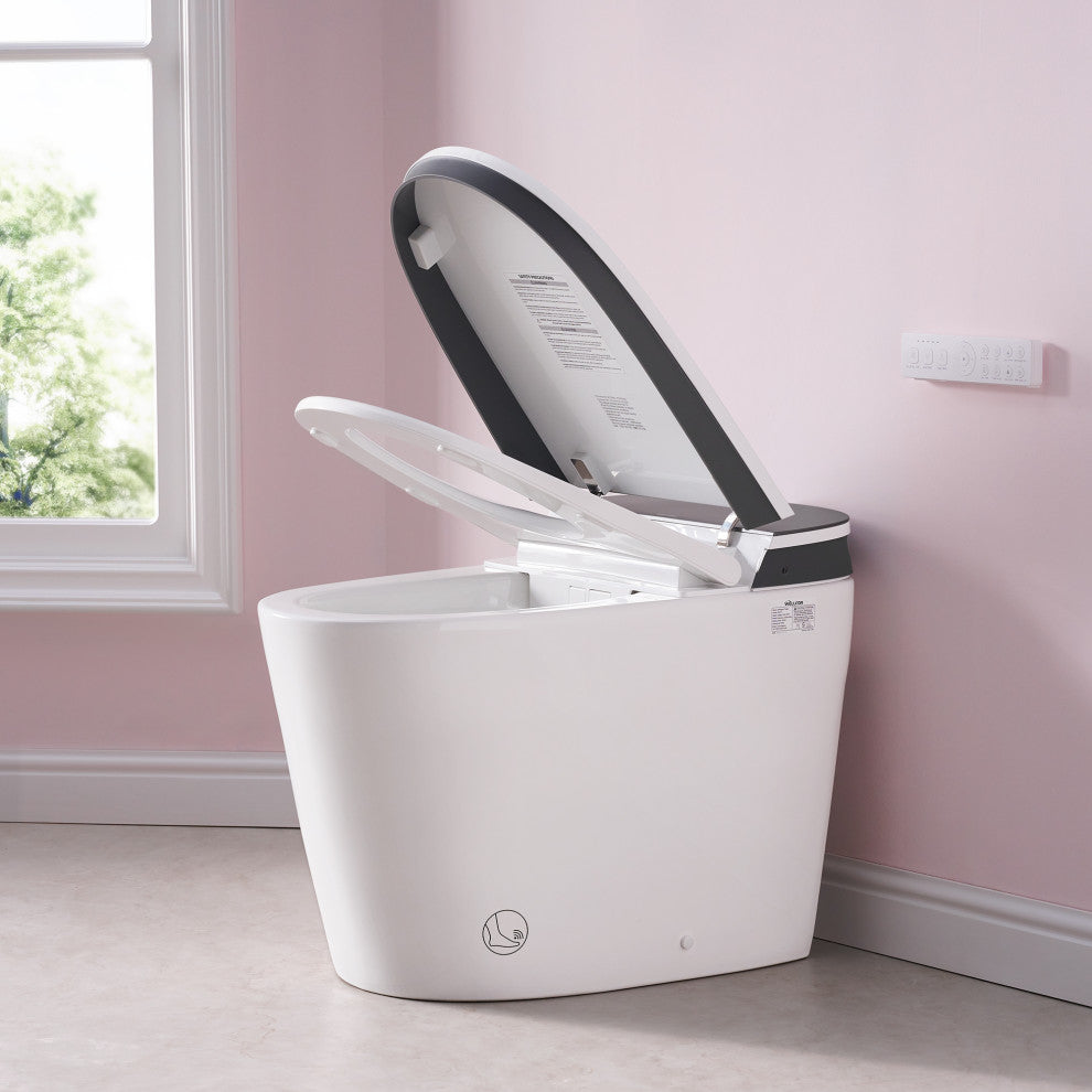 Smart Toilet with Remote Control, Heated Seat, LED Display, and Automatic Flush