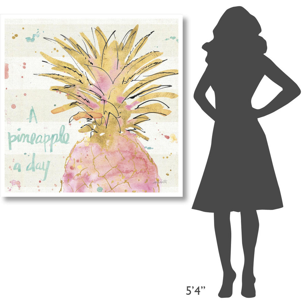 "Flamingo Fever V" Digital Paper Print by Anne Tavoletti, 42"x42"