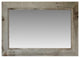 Rustic Mirror, Western Rustic Style With Raised Inside Edge, 36x48