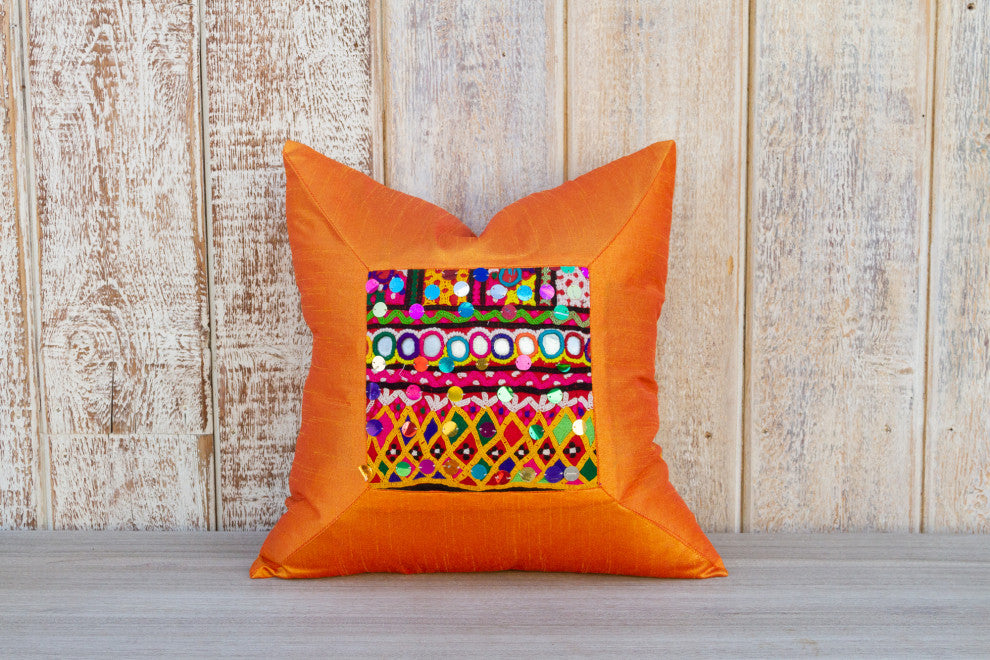 Anaya Indian Silk Decorative Pillow