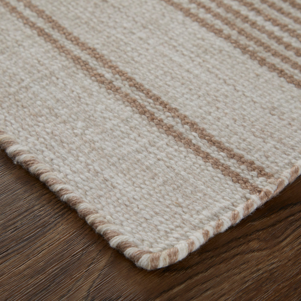 Weave & Wander Granberg Eco-Friendly PET Rug, Mushroom, 10' X 14'