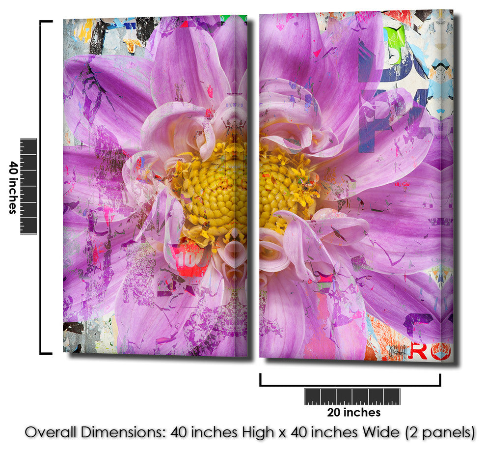 Painted Petals XCII Canvas Art, 2-Piece Set