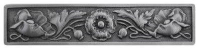 Poppy Pull, Antique-Style Pewter