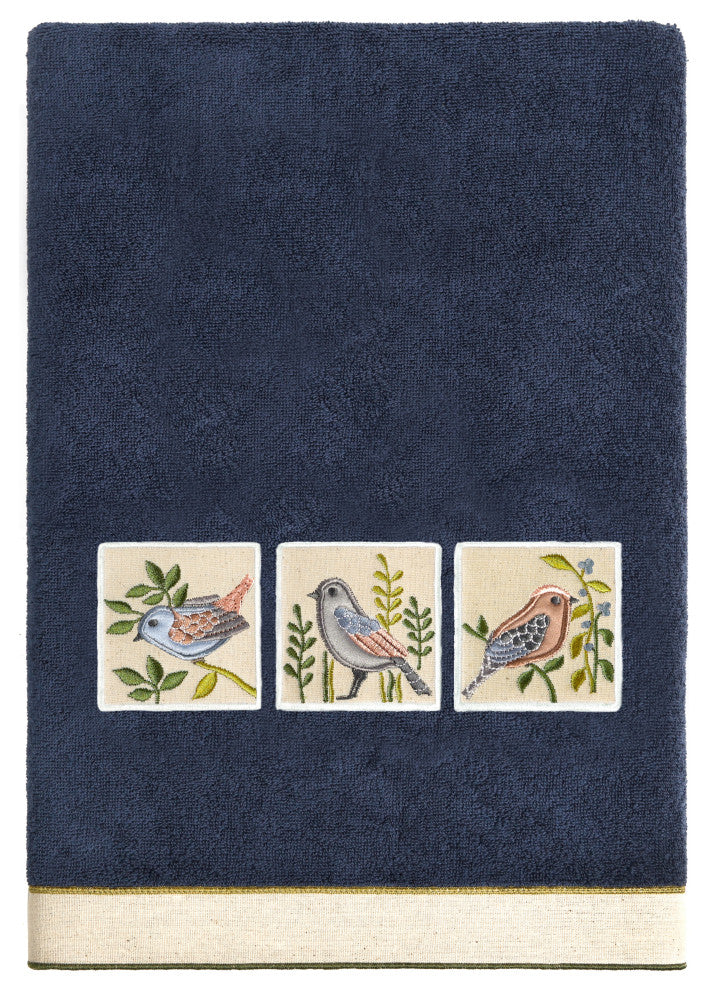 Linum Home Textiles 100% Turkish Cotton BELINDA 4PC Embellished Towel Set