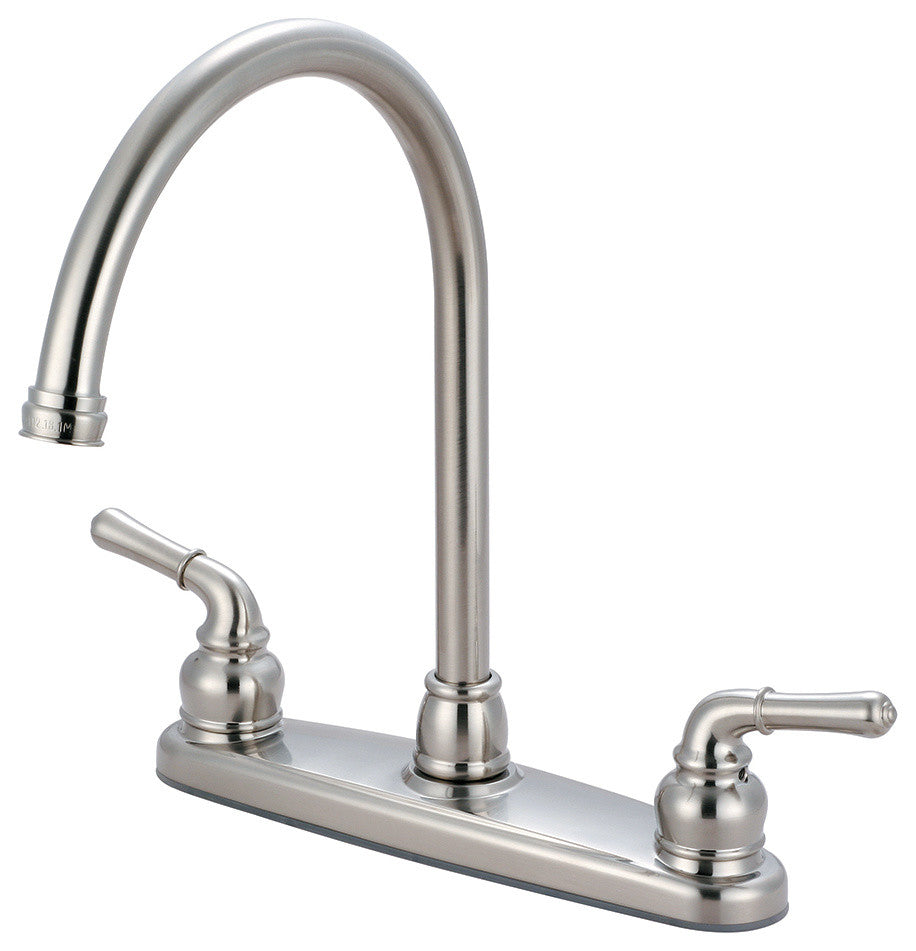 Accent Two Handle Kitchen Faucet, PVD Brushed Nickel