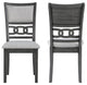 Gia Gray Wood Dining Chair with Fabric Seat (Set of 4)
