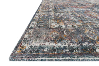 Hand Woven Wool, Viscose from Bamboo Rumi Rug by Loloi, Navy/Multi, Sample