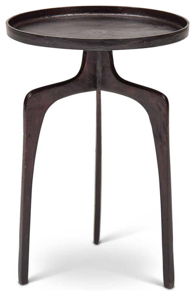 Vinya End Table, Raw Bronze