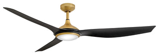Hinkley Talan Talon 64" Led Smart Fan, Heritage Brass