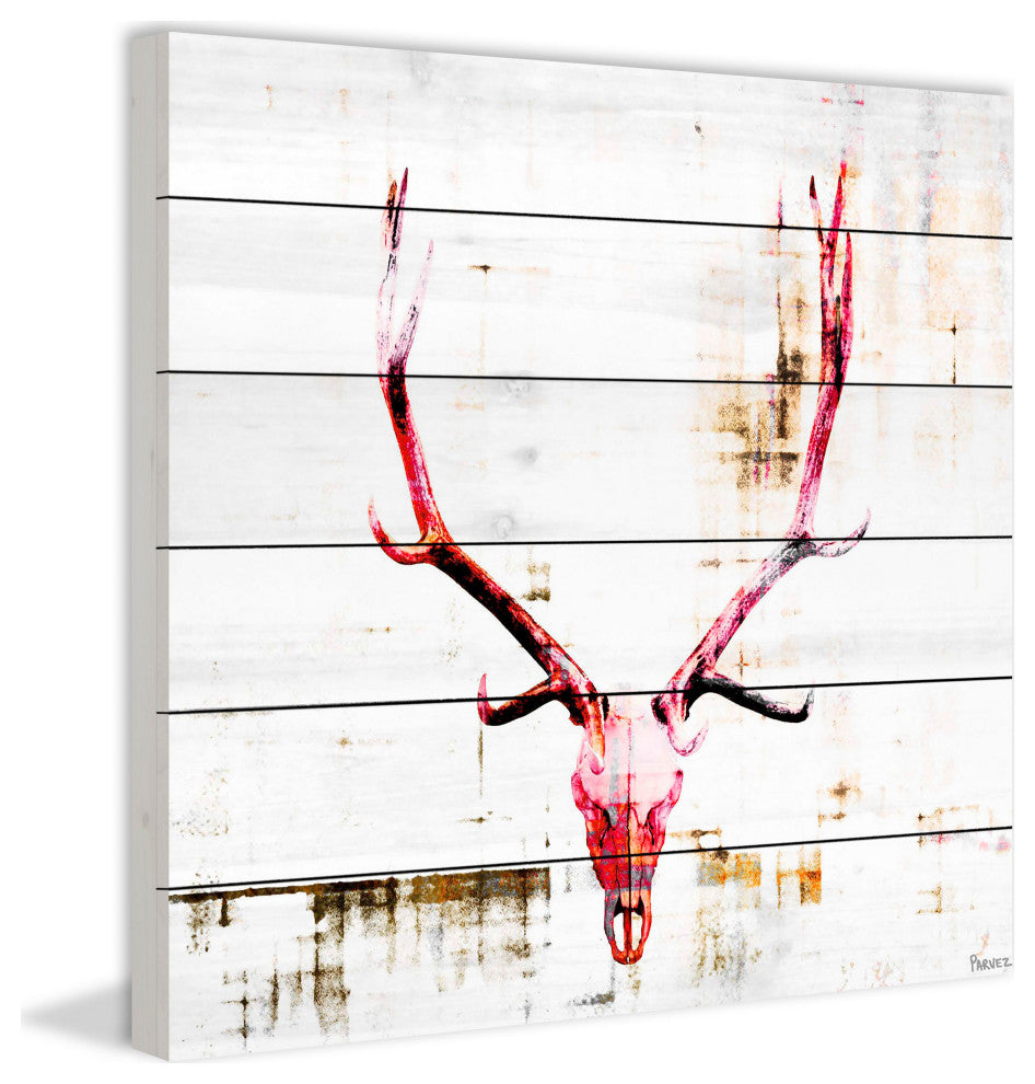 "Hot Temper" Wall Art on Wood, 32"x32"