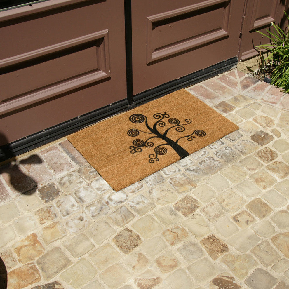 Deciduous Tree, Modern Door Mats, 18"x30"