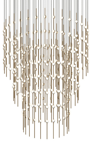 Sonneman 2174.W Constellation Centaurus Pyramid 3 Light 48"W LED - Satin Nickel