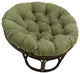 44" Solid Micro Suede Papasan Cushion, Fits 42" Papasan Frame, Sage Green