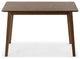 Safavieh Couture Bellalexa 48" Wood Dining Table, Medium Oak