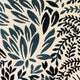 Leaf Snap Blue and Beige Luxury Throw Pillow, 12"x20"