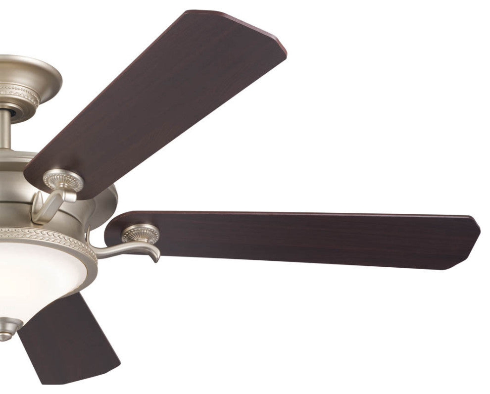 60" Rise Ceiling Fan, Brushed Nickel