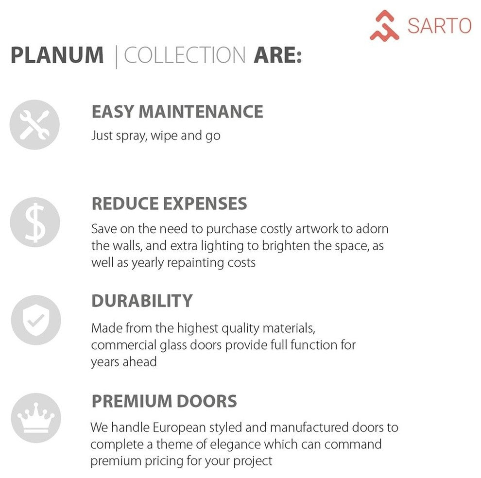 Pre-Hung Solid Interior Door 36 x 80 & Hardware | Planum 0010 Smoky Walnut