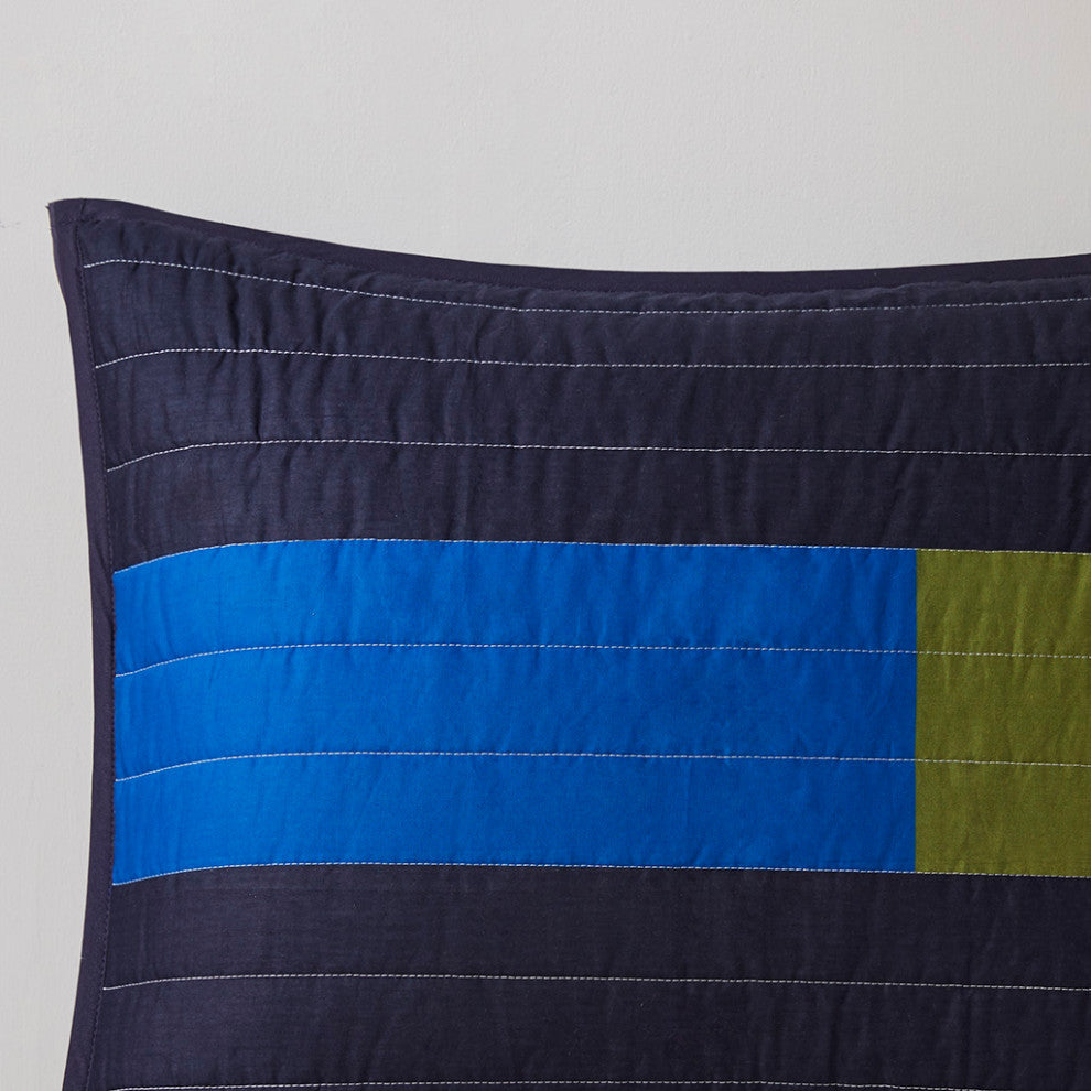 Urban Habitat Kids Morris Stripe Printed Quilt Set, Multi